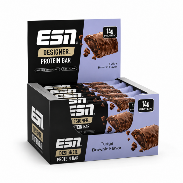 ESN Designer Bar Box 12x45g Fudge Brownie