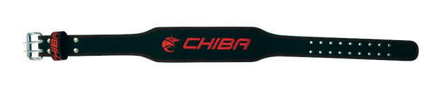 Chiba - 40810 - Ledergürtel schwarz/rot L