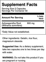 Swanson Ashwagandha Full Spectrum 450mg - 100 Kapseln