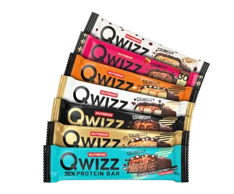 Nutrend QWIZZ Crunchy Protein Bar 12x60g ohne or. Verpackung!