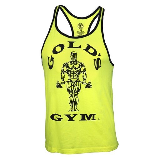 Gold´s Gym Muscle Joe Contrast Stringer Tank - Neon M