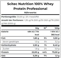 Scitec 100% Whey Protein Professional 1000g Weiße Schokolade