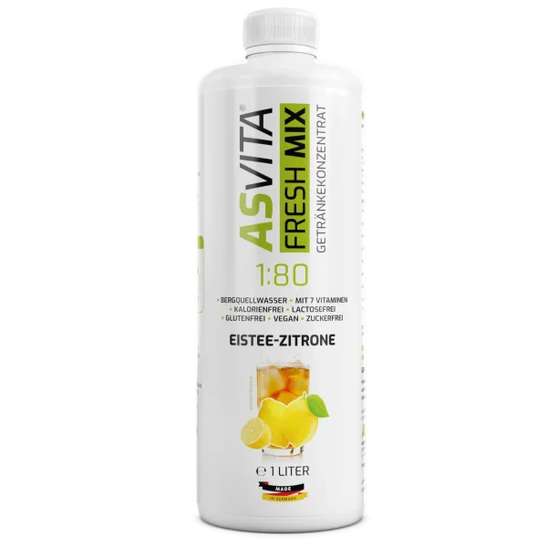 ASVita Fresh Mix Mineralgetränk 1/80 - 1L Eistee-Zitrone