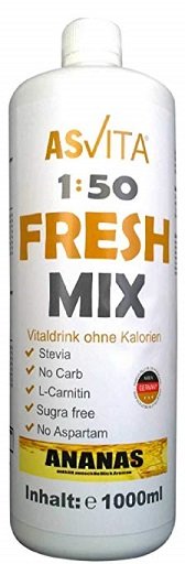 ASVita Fresh Mix Mineralgetränk - 1L Eistee-Zitrone