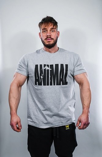 Universal Animal Basic T-Shirt Grey XXL