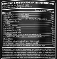 Genius Nutrition Warcry Pre 400g Electric Fruit