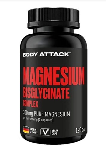 Body Attack Magnesium Bisglycinat 120 Kapseln