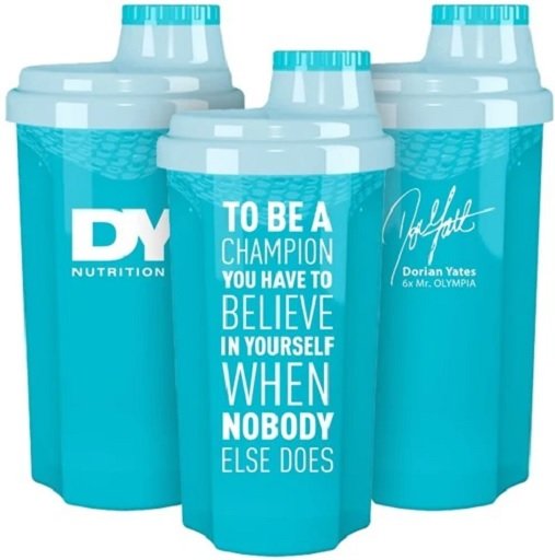 DY Nutrition Shaker 500ml Quote Turquoise