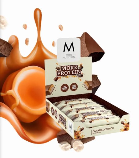 More Nutrition Protein Bar 10x50g Caramel Crunch