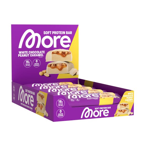 More Nutrition Protein Bar 10x50g White Chocolate Peanut Caramel