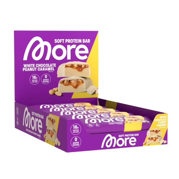 More Nutrition Protein Bar 10x50g White Chocolate Peanut Caramel