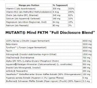 Mutant Mind FK Epic Nootropic Pre-Workout 460g