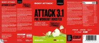 Body Attack Pre Attack 3.1 600g Orange.Maracuja Flavour