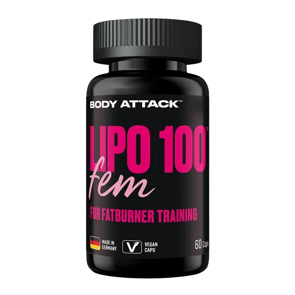 Body Attack Lipo100 Fem - 60 Kapseln