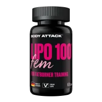 Body Attack Lipo100 Fem - 60 Kapseln