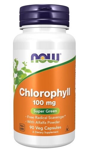 NOW Foods Chlorophyll 100mg 90 Vegane Kapseln