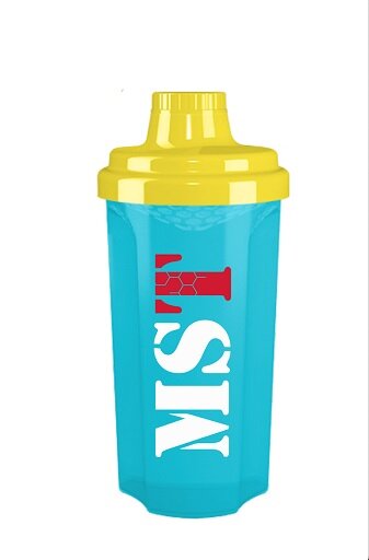 MST - Shaker 700ml Yellow Transparent + Peacock Blue
