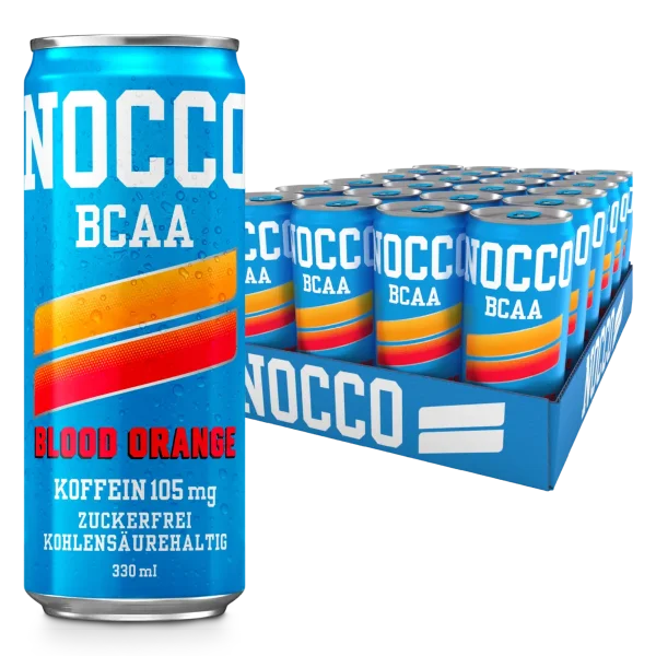 Nocco BCAA Drink 24 x 330 ml Blood Orange del Sol