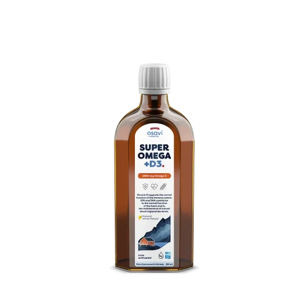 Osavi Super Omega + D3, 2900 Omega 3 (Lemon) - 250ml