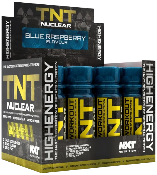 NXT Nutrition TNT Nuclear Shots 12x60ml Blue Raspberry
