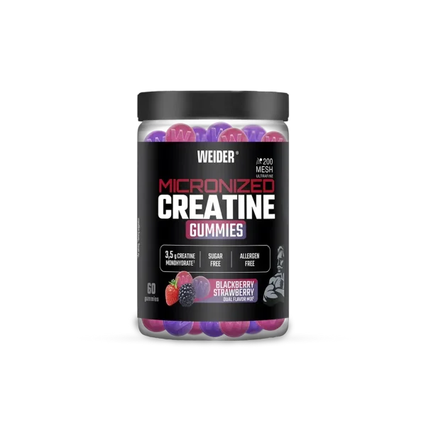 Weider Micronized Creatine 60 Gummies Dual Flavor Mix