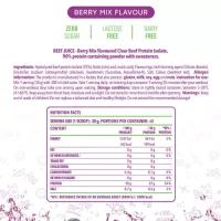 Nanosupps Protein Water Clear Beef Protein Isolate 1800g Berry Mix