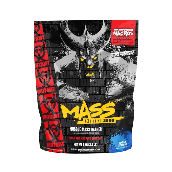 Mutant Mass EXTREME 2500 - 1000g Vanilla Ice Cream