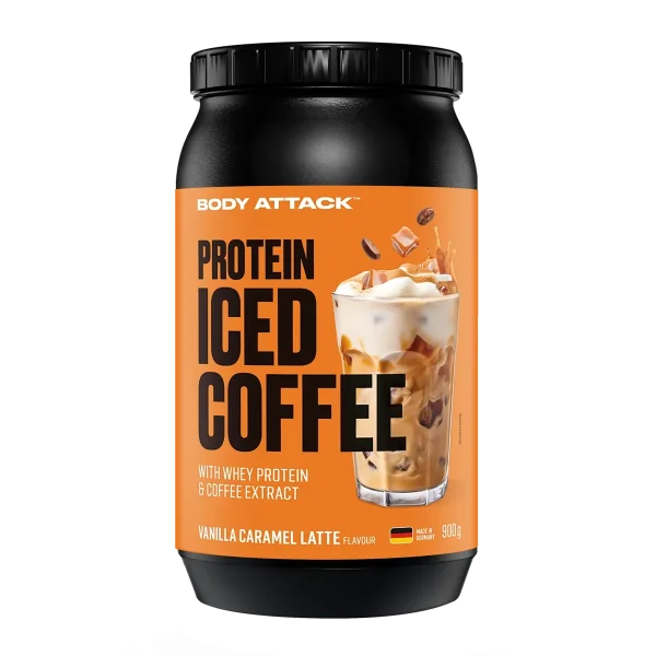 Body Attack Protein Iced Coffee 900g Vanilla Caramel Latte
