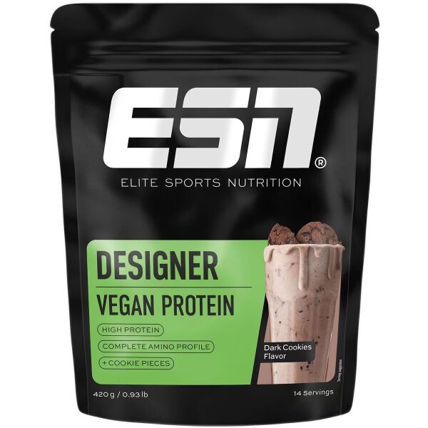 ESN Designer Vegan Protein 420g Dark Cookies