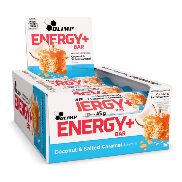 Olimp Energy+ Bar 20 x 45g Coconut & Salted Caramel