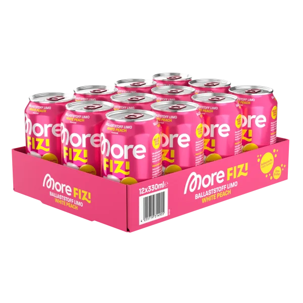 More Nutrition FIZI 12x330ml White Peach