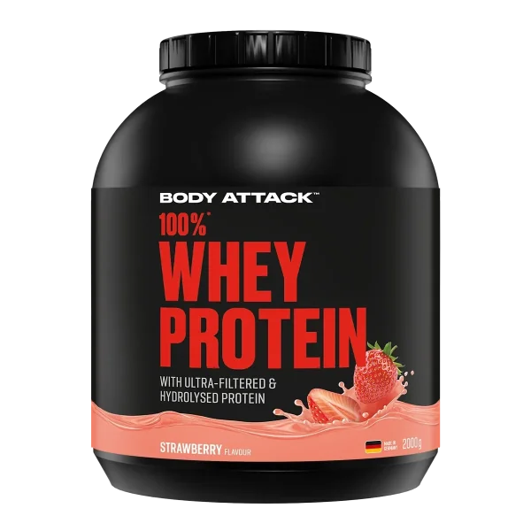 Body Attack 100% Whey Protein 2000g Strawberry