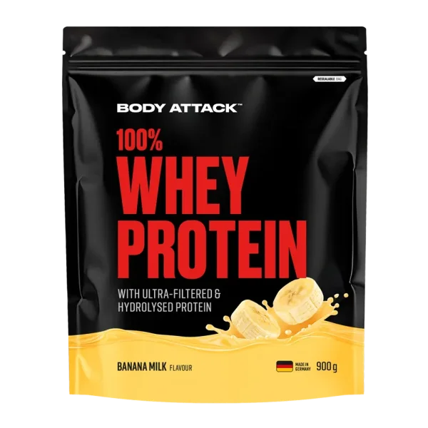Body Attack 100% Whey Protein 900g Banana Milk