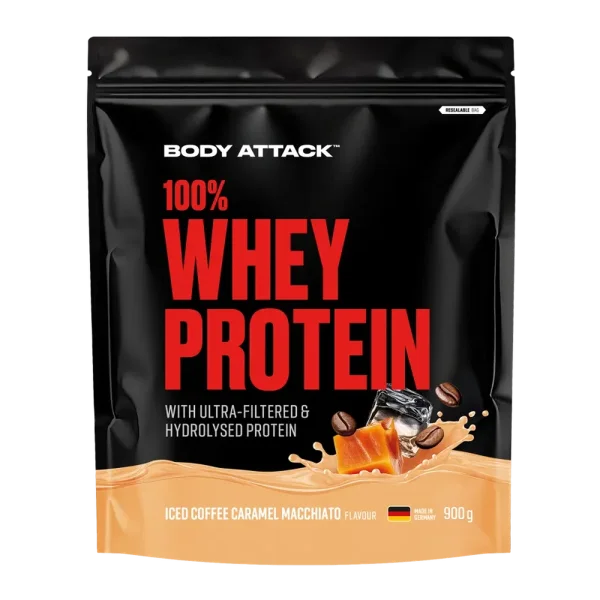 Body Attack 100% Whey Protein 900g Icced Coffe Caramel Macchiato