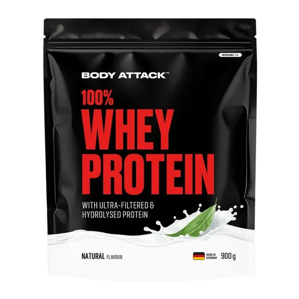 Body Attack 100% Whey Protein 900g Natural