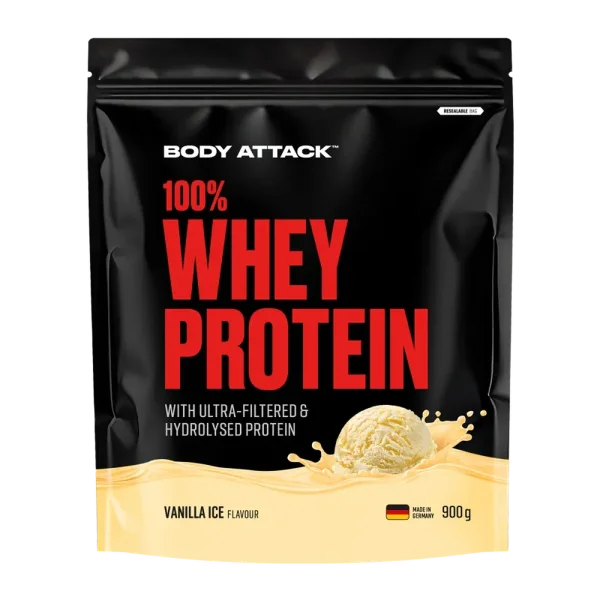 Body Attack 100% Whey Protein 900g Vanilla Ice