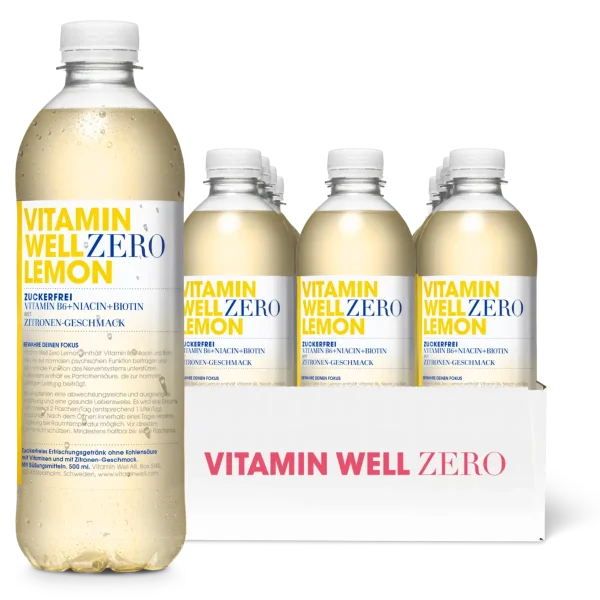 Vitamin Well Drink 12x500ml ZERO Lemon