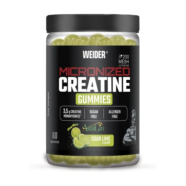 Weider Micronized Creatine 200 Mesh Gummies + AstraGin® 60 Gummies