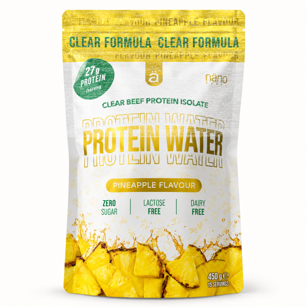 Nanosupps Protein Water Clear Beef Protein Isolate 450g Pineapple