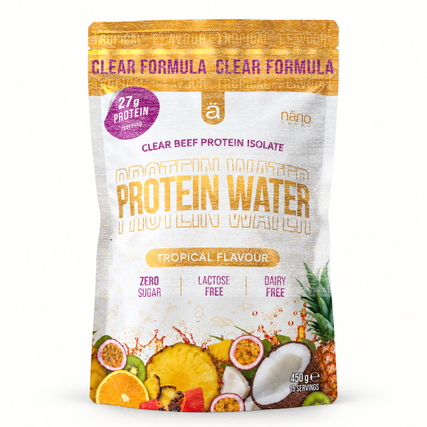 Nanosupps Protein Water Clear Beef Protein Isolate 450g Tropical