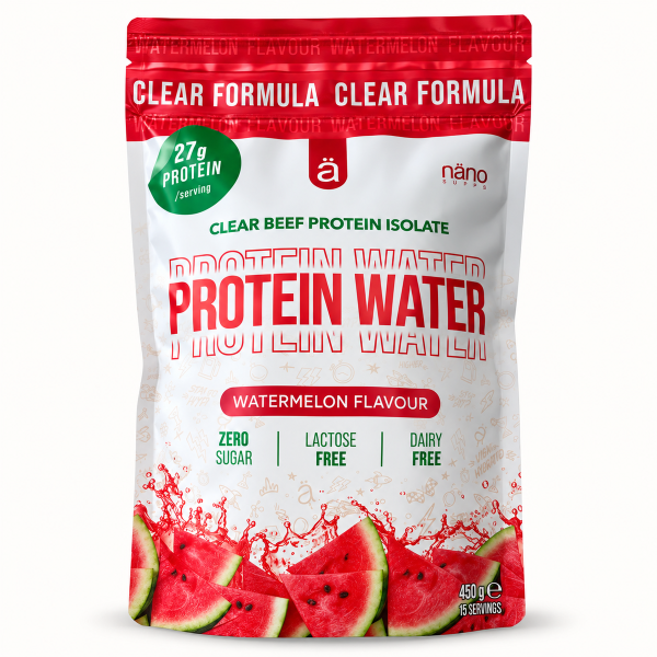 Nanosupps Protein Water Clear Beef Protein Isolate 450g Watermelon