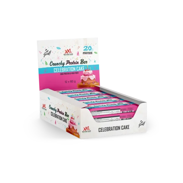 XXL Nutrition Crunchy Protein Bar 12x60g Celebration Cake