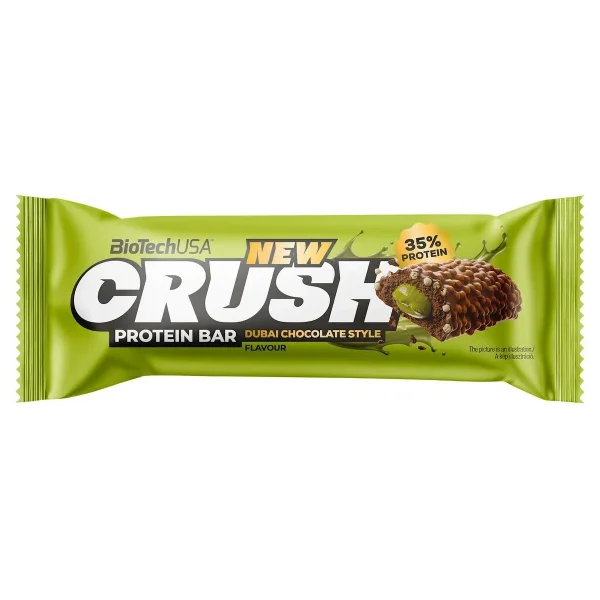 BioTech Crush Protein Bar 12 x 45 g Dubai Style Chocolate