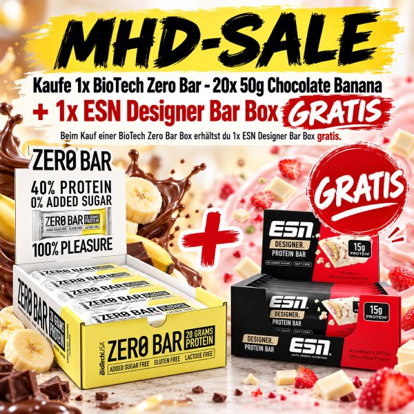 BioTech Zero Bar - 20x 50g MHD-Ware
