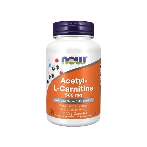 NOW Foods Acetyl-L-Carnitine 500mg - 100 Kapseln