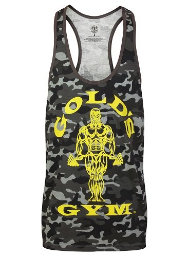 Gold´s Gym GGVST051 Muscle Joe Premium Tank Camo - black XL
