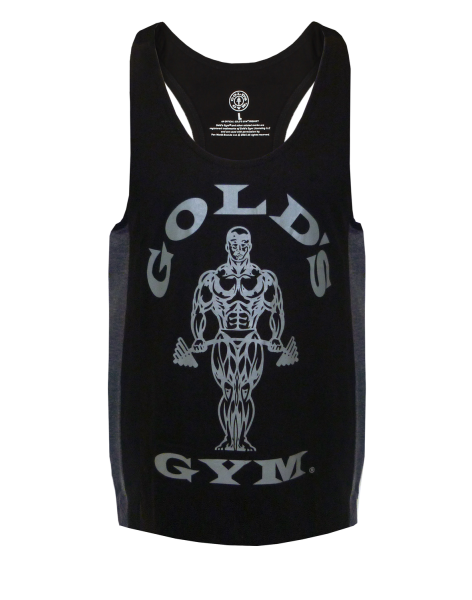 Gold´s Gym GGVST010 - Tonal Panel Stringer - black/charcoal L