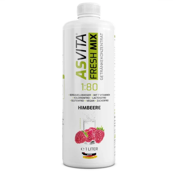 ASVita Fresh Mix Mineralgetränk 1/80 - 1L Himbeere