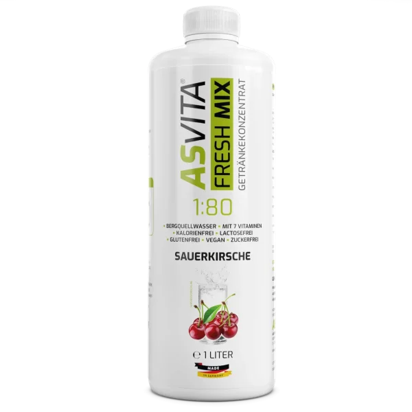 ASVita Fresh Mix Mineralgetränk 1/80 - 1L Sauerkirsche
