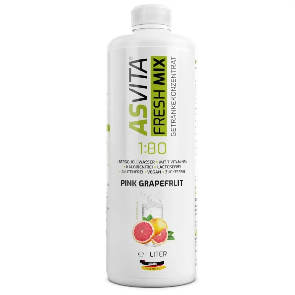 ASVita Fresh Mix Mineralgetränk 1/80 - 1L pink Grapefruit
